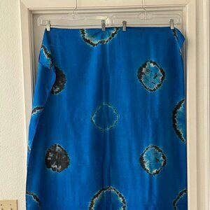 Sarong/Wrap or Hanging Art  Super Soft Silk-like Material Hand  Stitching.